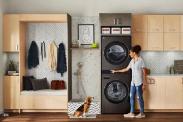 Compact Washer and Dryer in Apartment