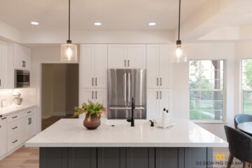 A newly renovated kitchen built by the team at Designing Dreams.