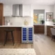 A Zephyr wine cooler in a modern kitchen
