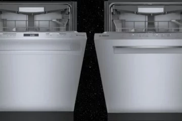 The Bosch dishwasher 500 and 800 series side-by-side.