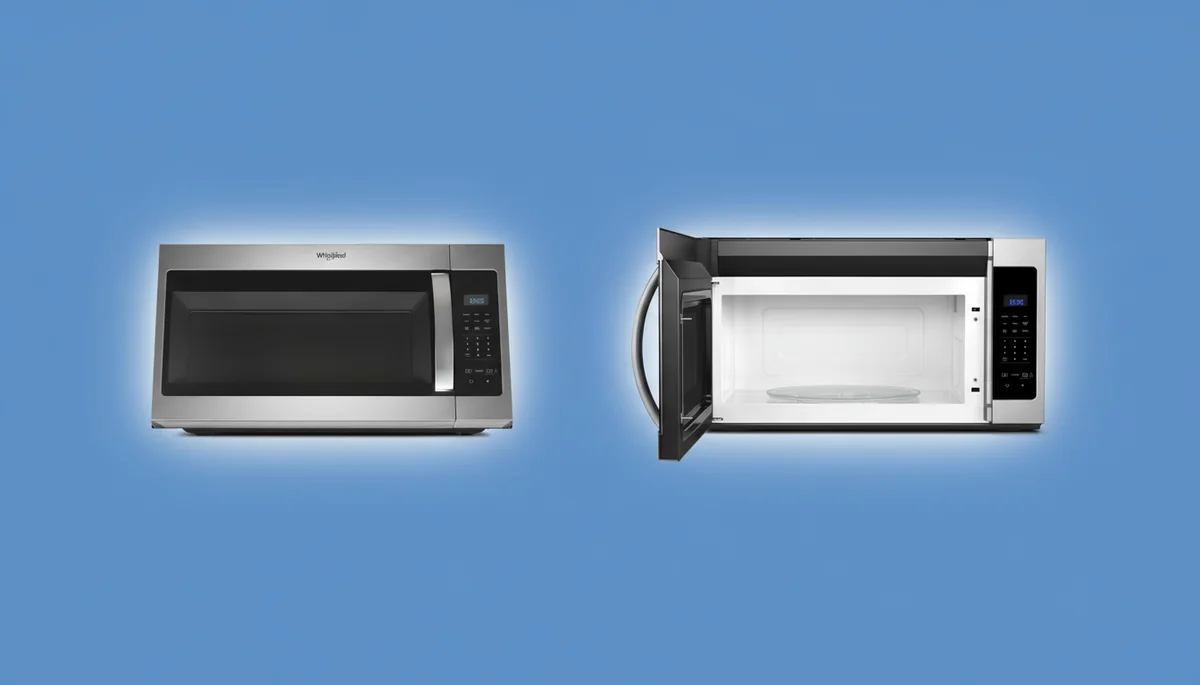 GE Profile PEB9159SJSS convection microwave showing exterior design and interior convection rack