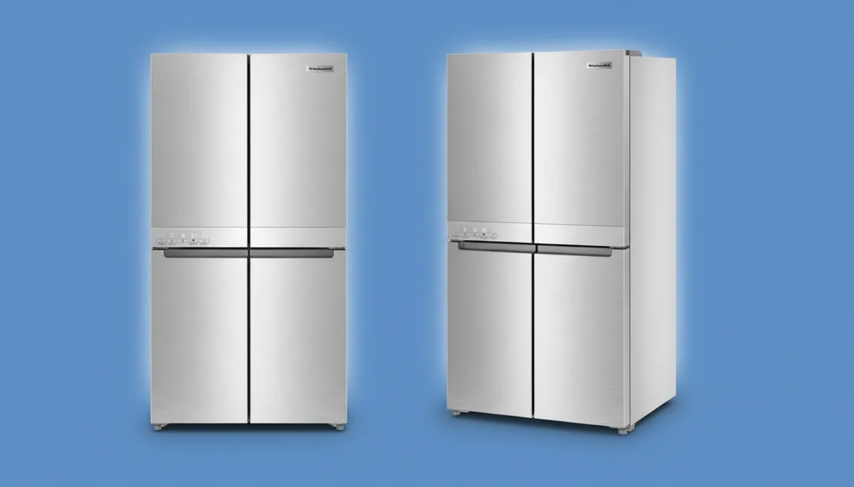 KitchenAid KRQC506MPS 19.4 cubic foot compact counter-depth French door refrigerator