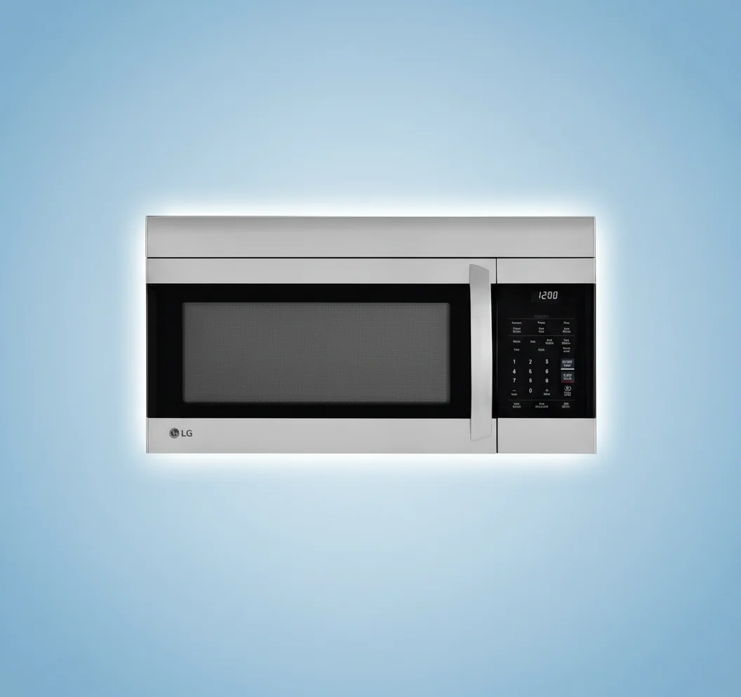 LG LMV1764ST 1.7 cu ft stainless steel over-the-range microwave with sleek design