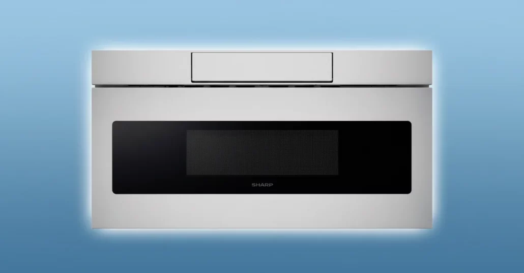 Sharp SMD3070ASY 1.2 cu ft stainless steel microwave drawer with innovative pull-out design for easy access