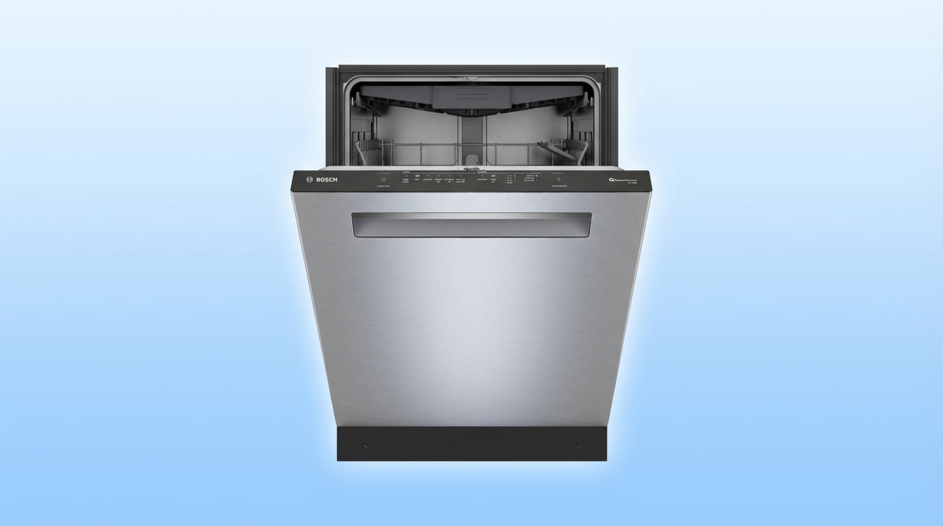 Bosch AutoAir drying technology automatically opens dishwasher door