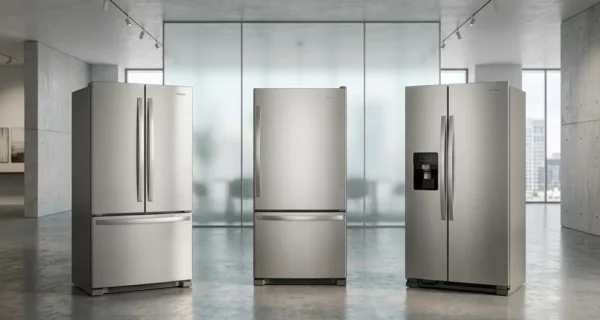 Three best Whirlpool refrigerators for 2026 — French door, bottom freezer, and side-by-side models in stainless steel