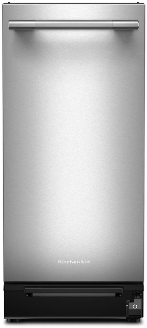 KitchenAid KTTP515TSS stainless steel front with towel-bar handle and black foot controls