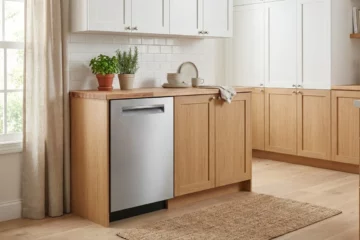 Bosch Benchmark SHP9PCM5N dishwasher in scandinavian kitchen